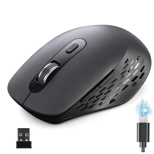 Amazon | ワイヤレスマウス bluetooth 5.2 + 2.4GHz 無線 静音 Type-C